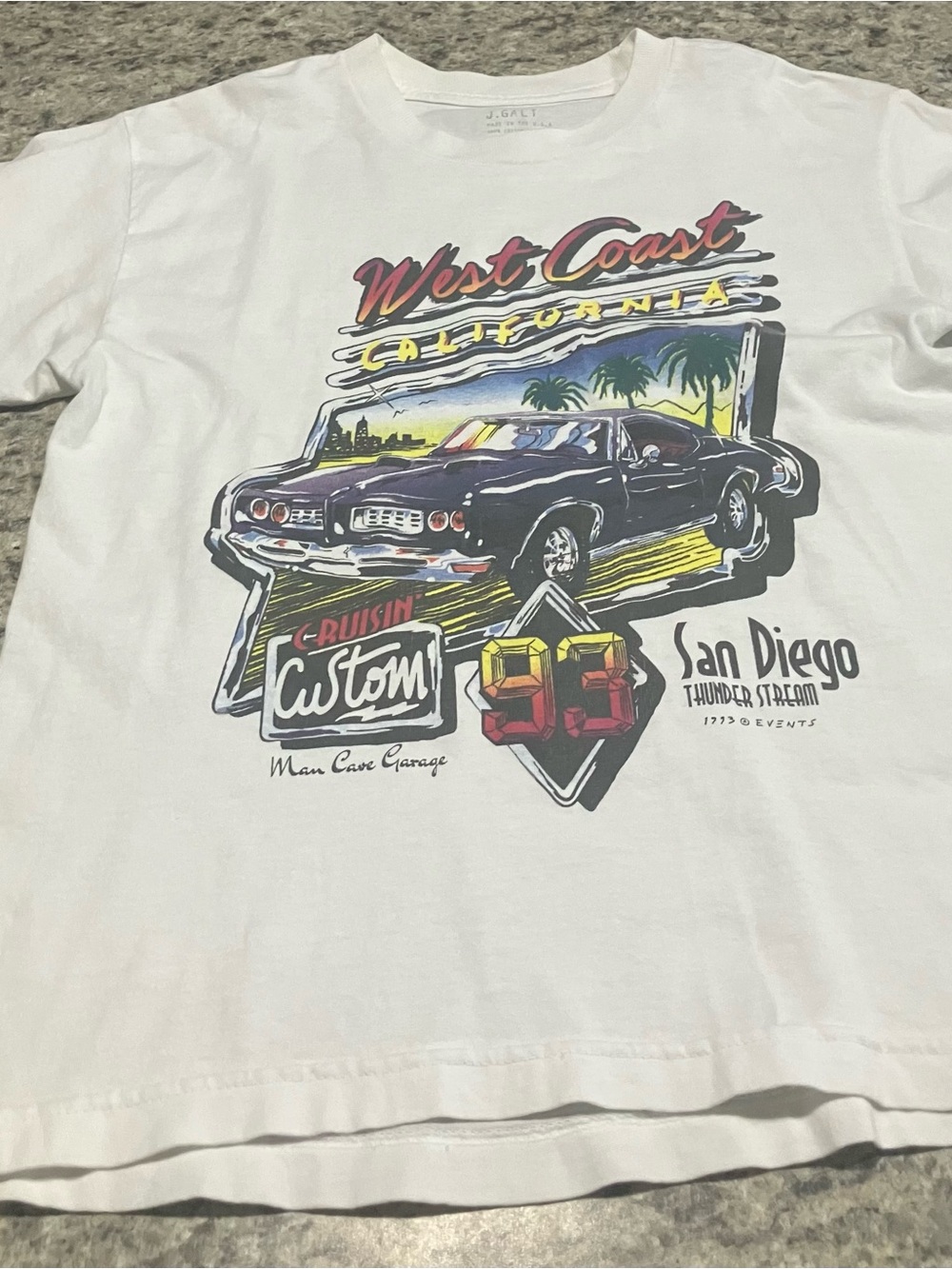 J. Galt/Brandy Melville 'West Coast California' T‑Shirt